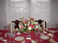 Gold table flowers