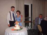 Cutting the cake