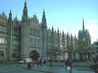Marischal College, University of Aberdeen. Second largest dressed Granite Building.