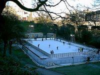 Artificial skating pond for the Millennium, Union Terrace Gardens.