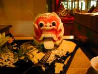 Carved water melon