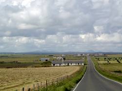 Morven and the Scaraben mountains from Keiss