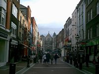 Beautiful church and street scene