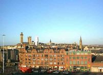 Sun over Glasgow