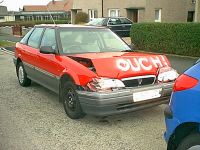 Car seen in Aberdeen after Xmas celebrations!!