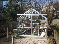 New greenhouse and patio