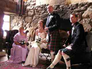 9-Wedding Party with best man Ian and bridesmaid Jen