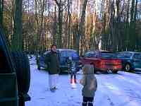 Walking in the woods